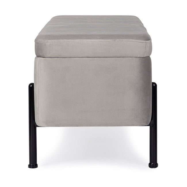 PANCA 2P CONTENITORE IRINA GRIGIO CHIARO