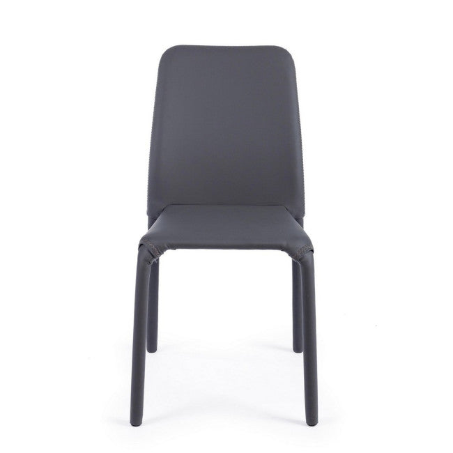 SEDIA PATHOS PU GRIGIO