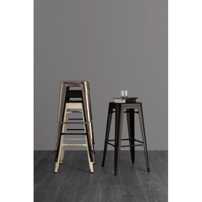 SGABELLO BAR MINNESOTA NERO H76