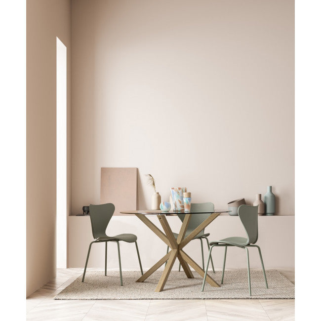 TAVOLO MAY TO GAMBA NATURALE D114