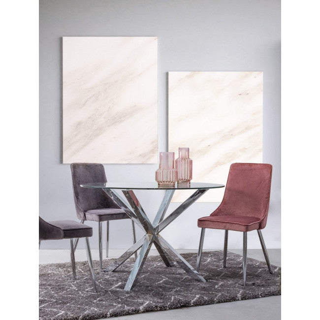 TAVOLO MAY TO GAMBA ACCIAIO D114