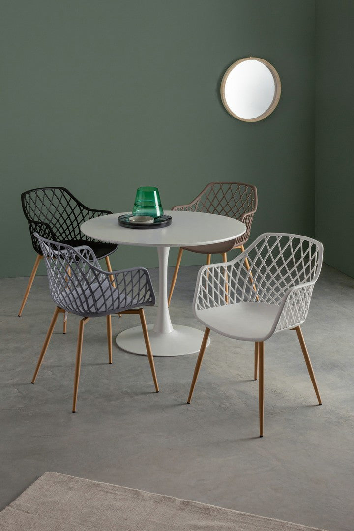 TAVOLO BLOOM BIANCO D100