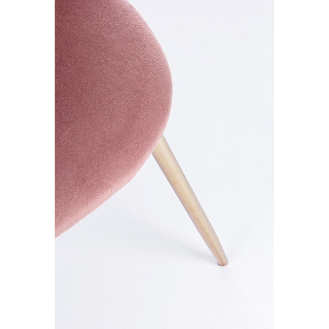 SEDIA TANYA VELLUTO ROSA