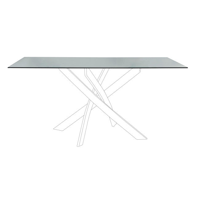 PIANO RETT TAVOLO GEORGE FUME' 160X90