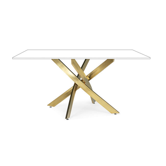 BASE TAVOLO GEORGE ORO 160X90