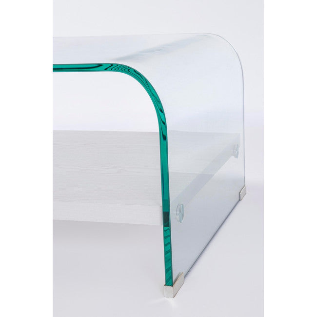 TAVOLINO 2P LINE WOOD BIANCO 110X55