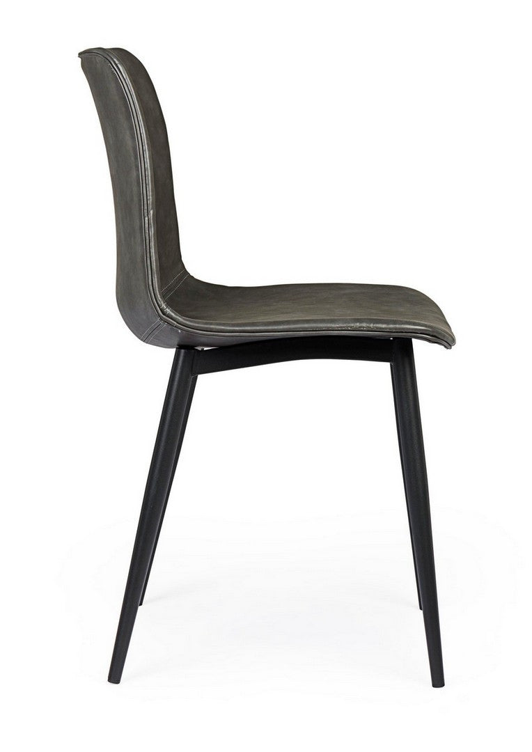 SEDIA KYRA PU ANTRACITE VINTAGE