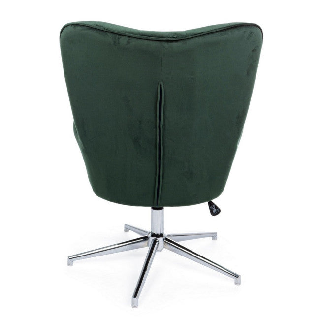 POLTRONA FARIDA VELLUTO VERDE