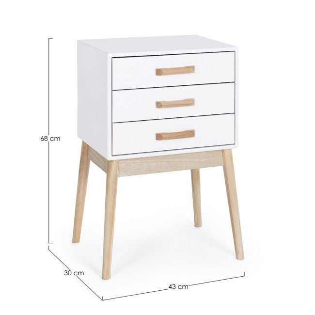 CASSETTIERA 3C ORDINARY BIANCO