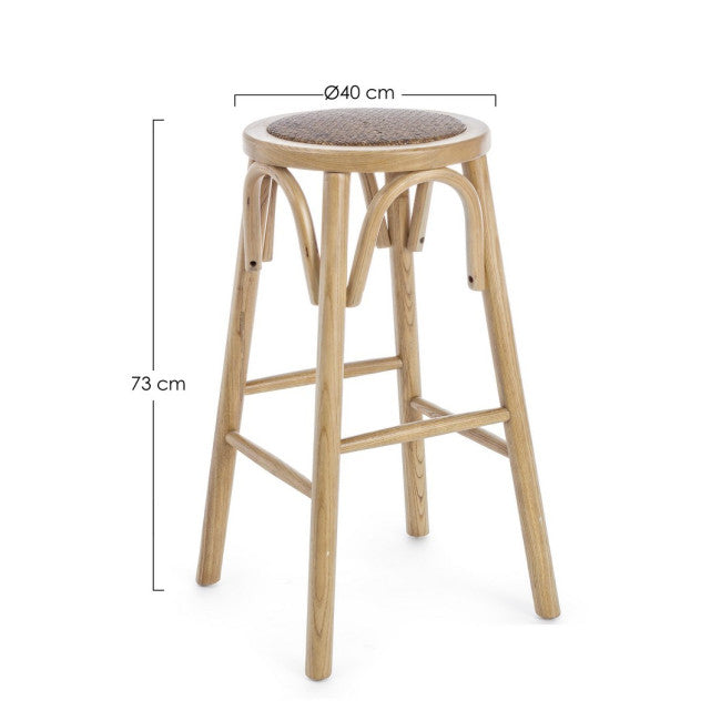 SGABELLO BAR CIRCLE NATURALE