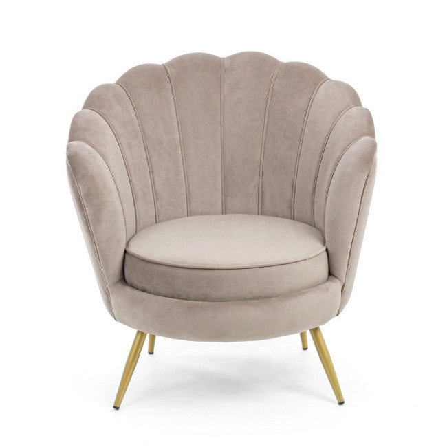 POLTRONA GILIOLA GRIGIO CHIARO