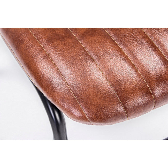 SEDIA DEBBIE ARANCIO SCURO VINTAGE