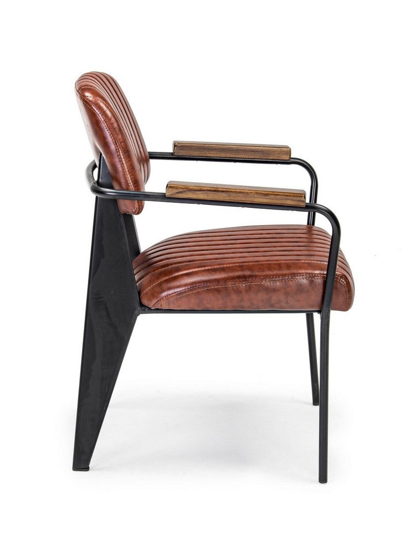 SEDIA C-BR NELLY ARANCIO SCURO VINTAGE