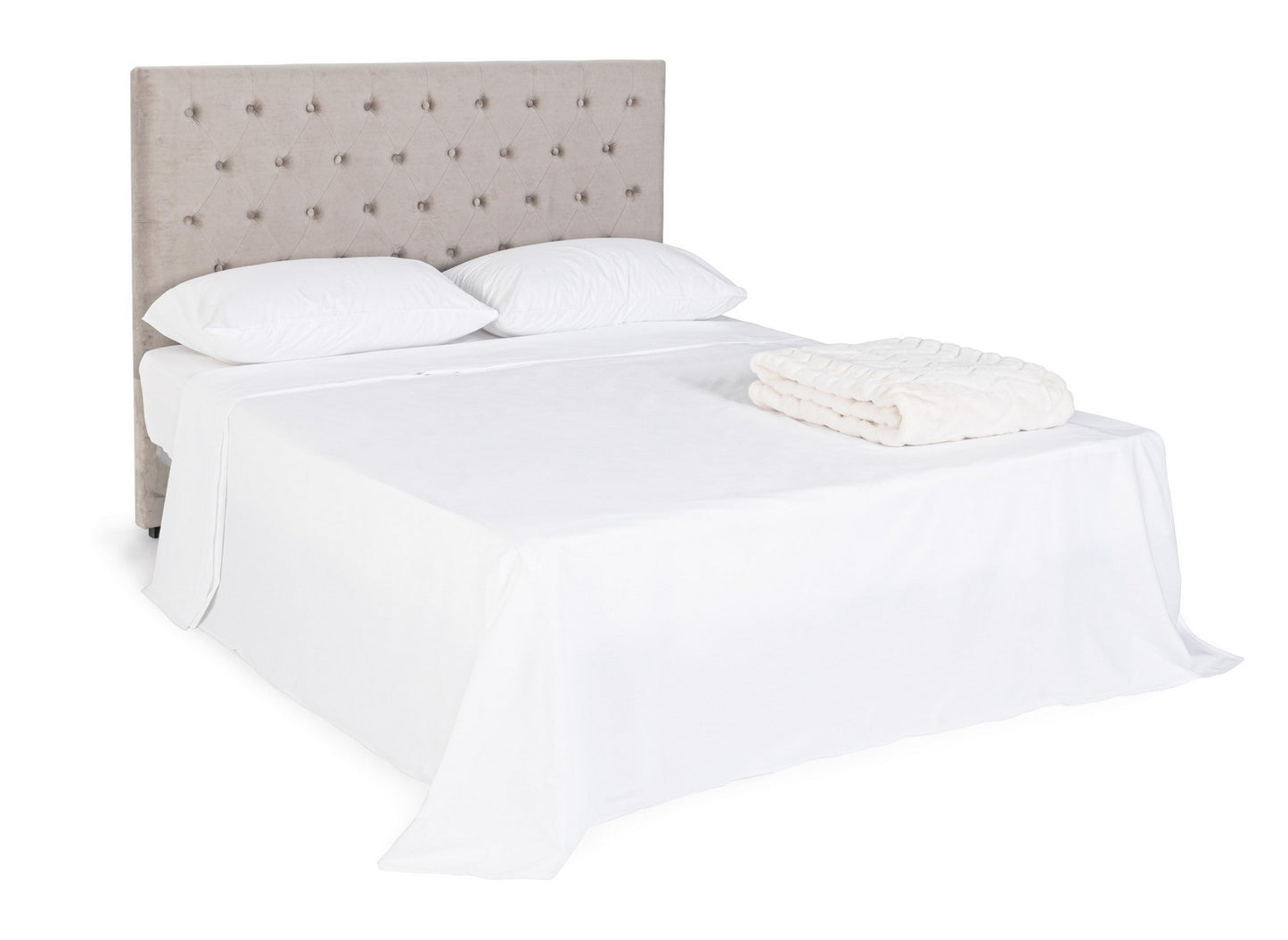 TESTIERA LETTO CASPAR GRIGIO CHIARO 160