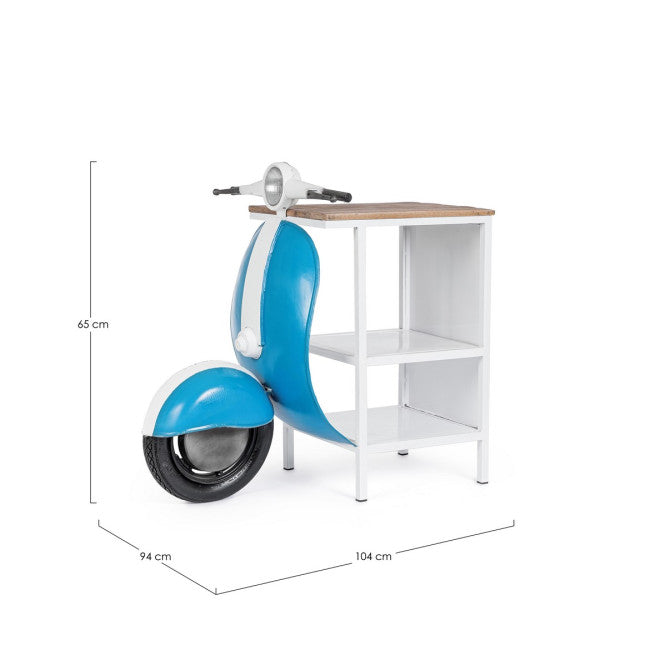 CONSOLLE BAR VESPA BLU