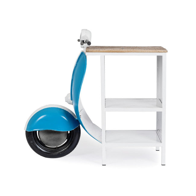 CONSOLLE BAR VESPA BLU