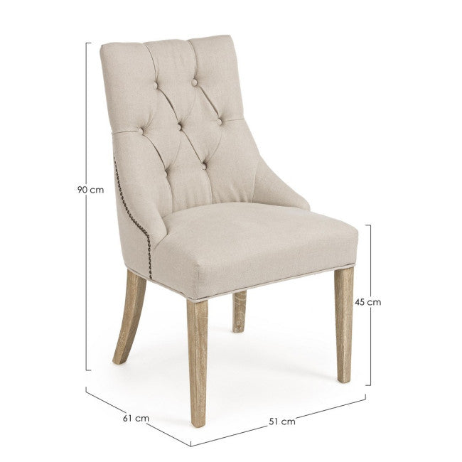 SEDIA CALLY NATURALE