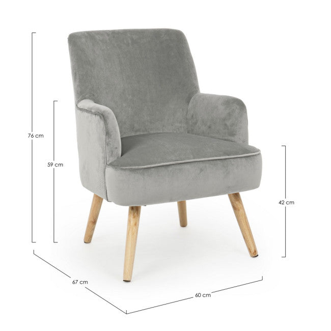 POLTRONA ADELINE GRIGIO