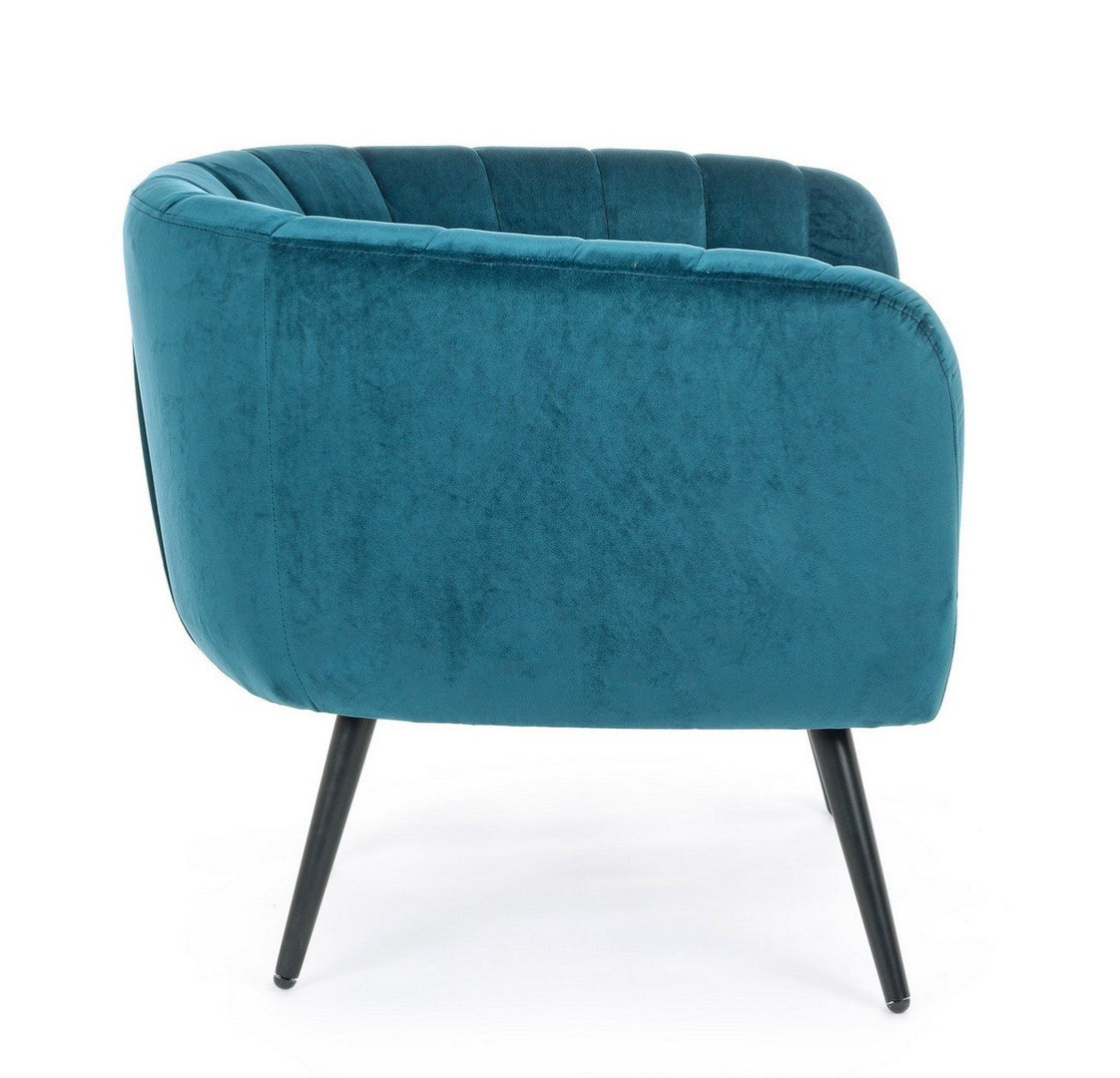 POLTRONA AVRIL BLU PAVONE