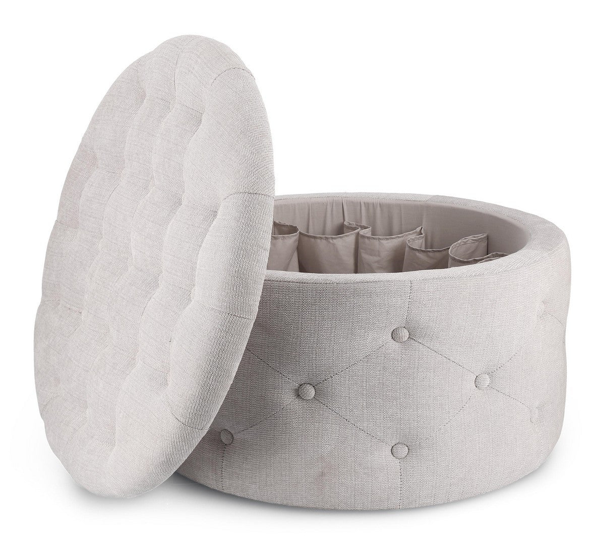 POUF CONT. P.SCARPE ERNESTINE GRIGIO CH