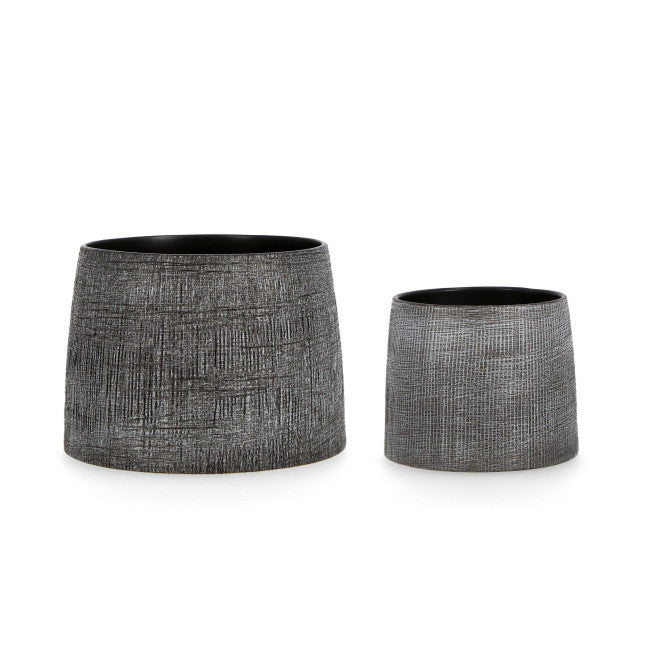 SET2 P.VASO PAPYRUS GRIGIO SCURO
