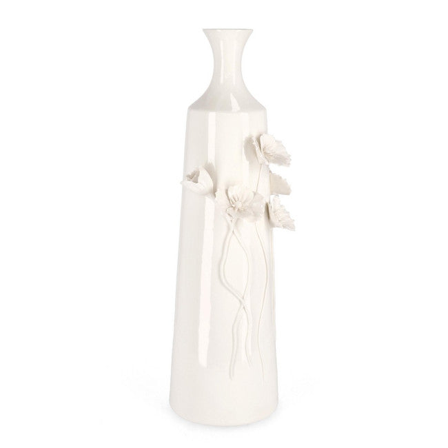 VASO DECORATIVO POPPY BIANCO H51