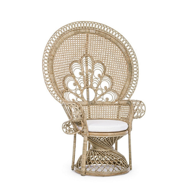 POLTRONA C-C PEACOCK NATURALE