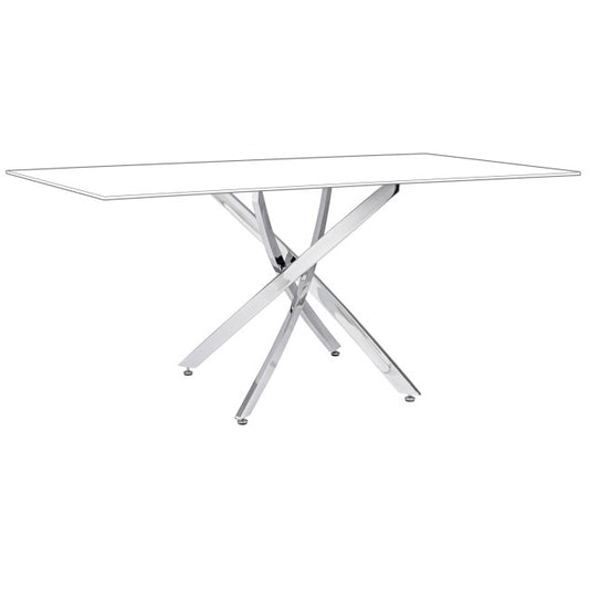 BASE TAVOLO GEORGE CROMO 160X90