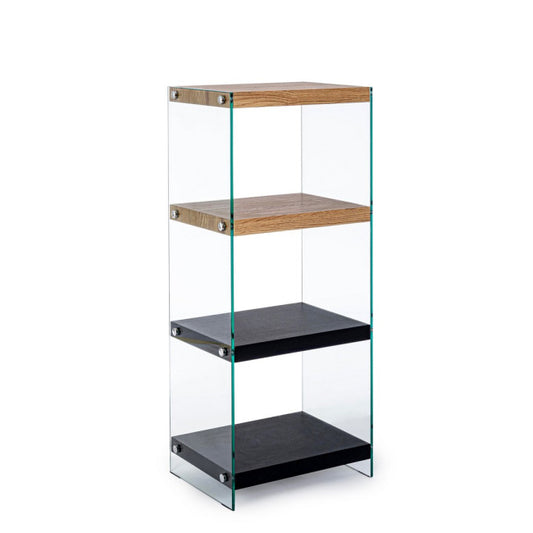 LIBRERIA 4P LINE WOOD NERO