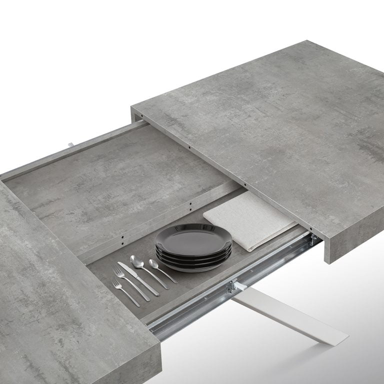 TAVOLO ALL SMART GRIGIO CEMENTO 160-240X90 B