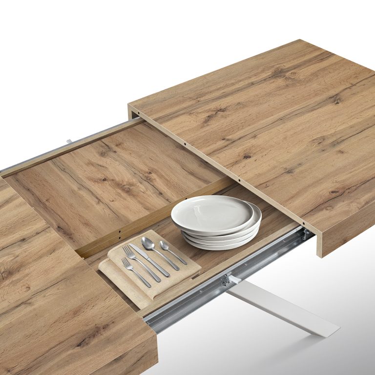 TAVOLO ALL SMART ROVERE RUSTICO 160-240X90 B