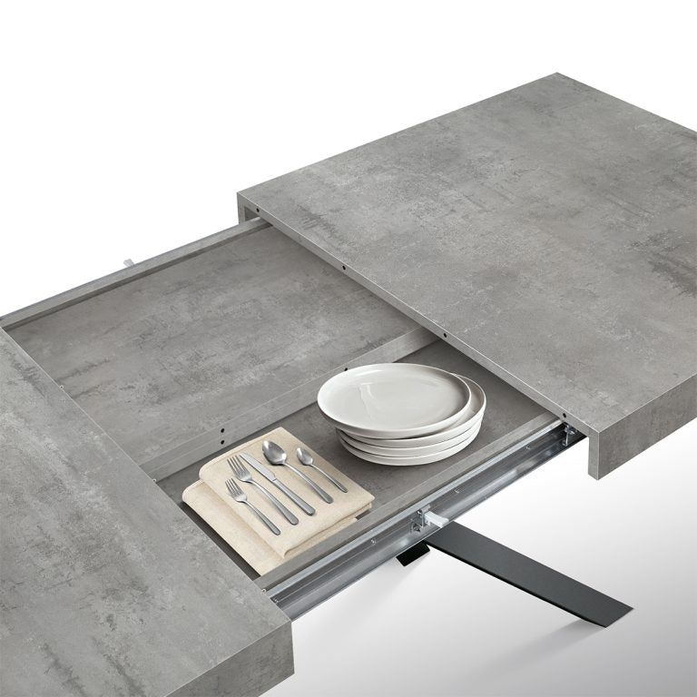 TAVOLO ALL SMART GRIGIO CEMENTO 160-240X90 A