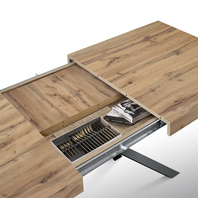TAVOLO ALL SMART ROVERE RUSTICO 160-240X90 A