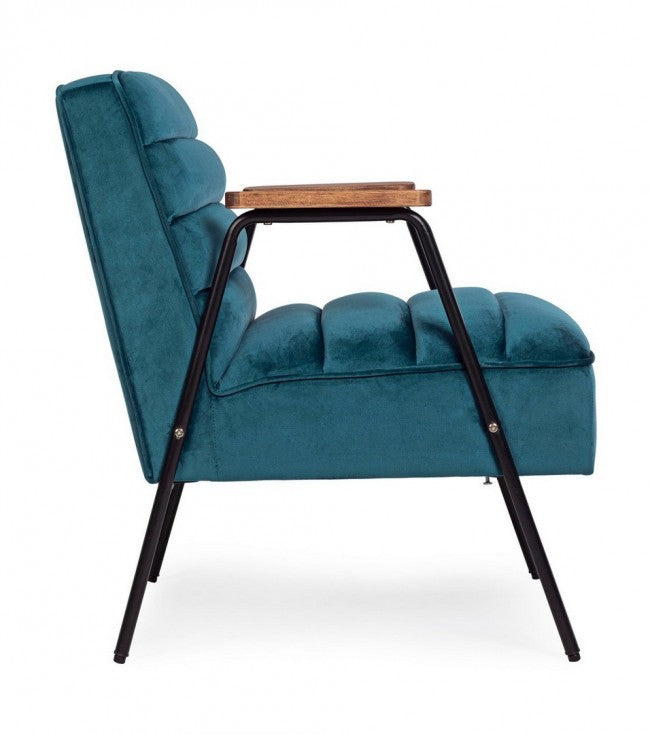 POLTRONA OCTAV BLU PAVONE