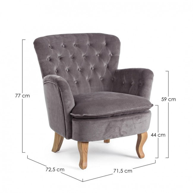 POLTRONA ORLINS GRIGIO CHIARO