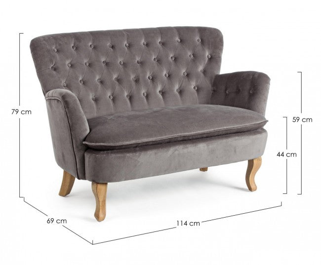 DIVANO 2P ORLINS GRIGIO CHIARO