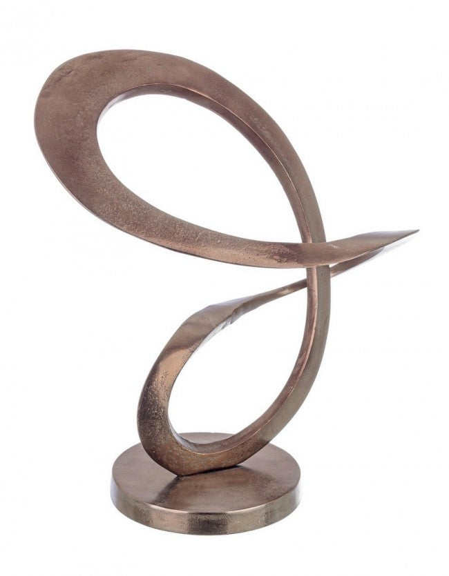 SOPRAMMOBILE SCULPTURE BRONZO SCURO