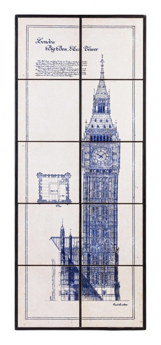 QUADRO C-C MAJOLIC BIG BEN 43X104