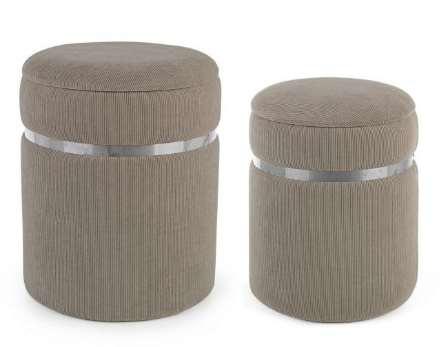 SET2 POUF CONTENITORE REVMIRA COFFEE