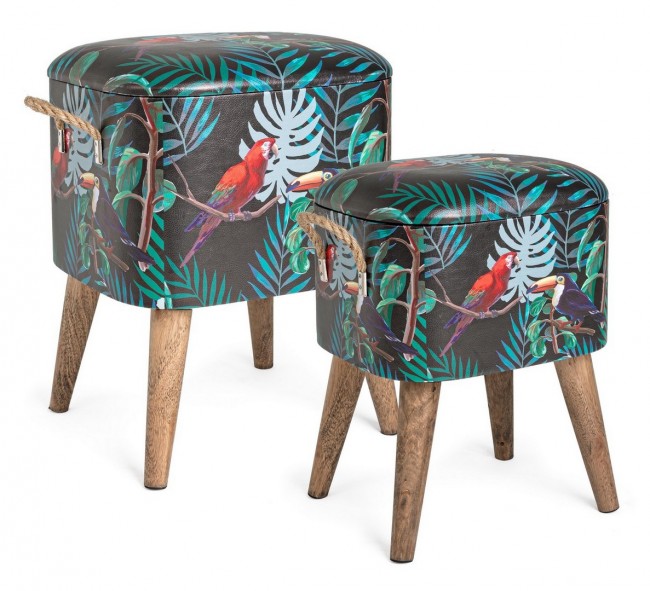 SET2 SGABELLO CONTENITORE FORESTIS W22