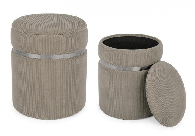 SET2 POUF CONTENITORE REVMIRA COFFEE