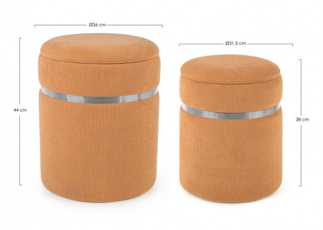 SET2 POUF CONTENITORE REVMIRA RADIANT