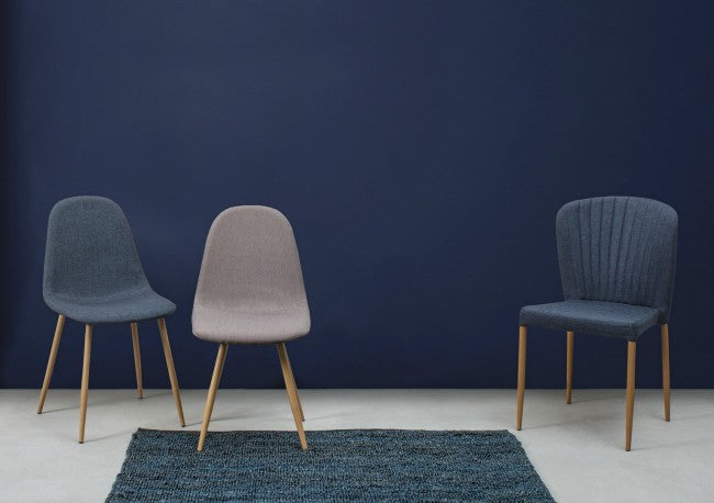 SEDIA OAKLAND TEXT BLU QUANTITÀ 4