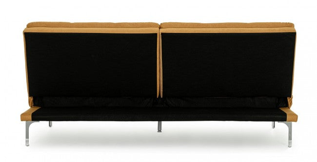 DIVANO LETTO 3P LEON GIALLO