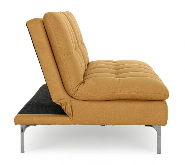 DIVANO LETTO 3P LEON GIALLO