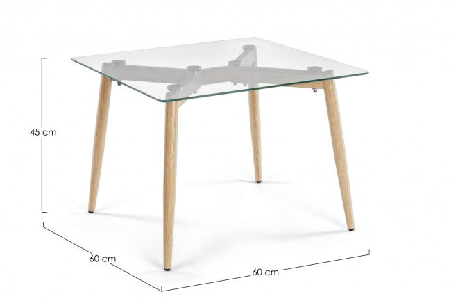 TAVOLINO OAKLAND FRASSINO 60X60