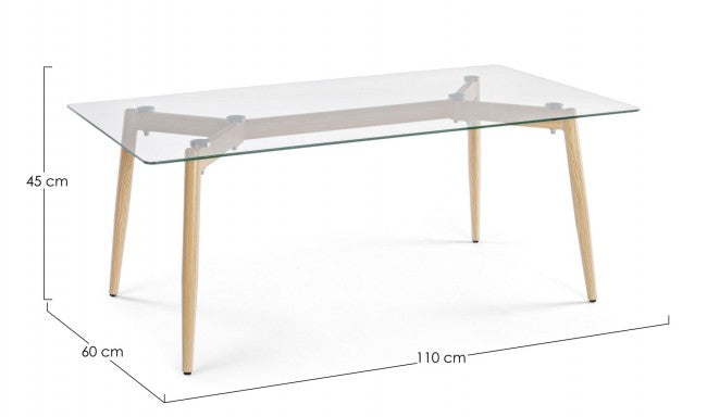 TAVOLINO OAKLAND FRASSINO 110X60