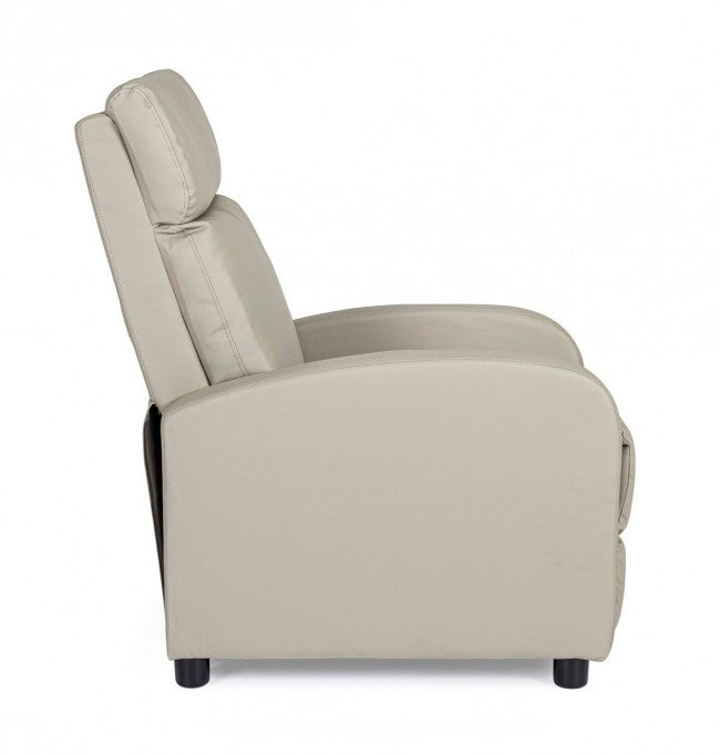 POLTRONA RECLINABILE DESIRE' PU TORTORA