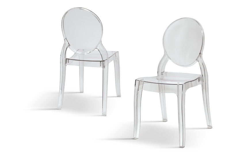 SEDIA TRASPARENTE 695 PACCO DA 4