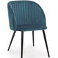 SEDIA QUEEN VELVET BLU